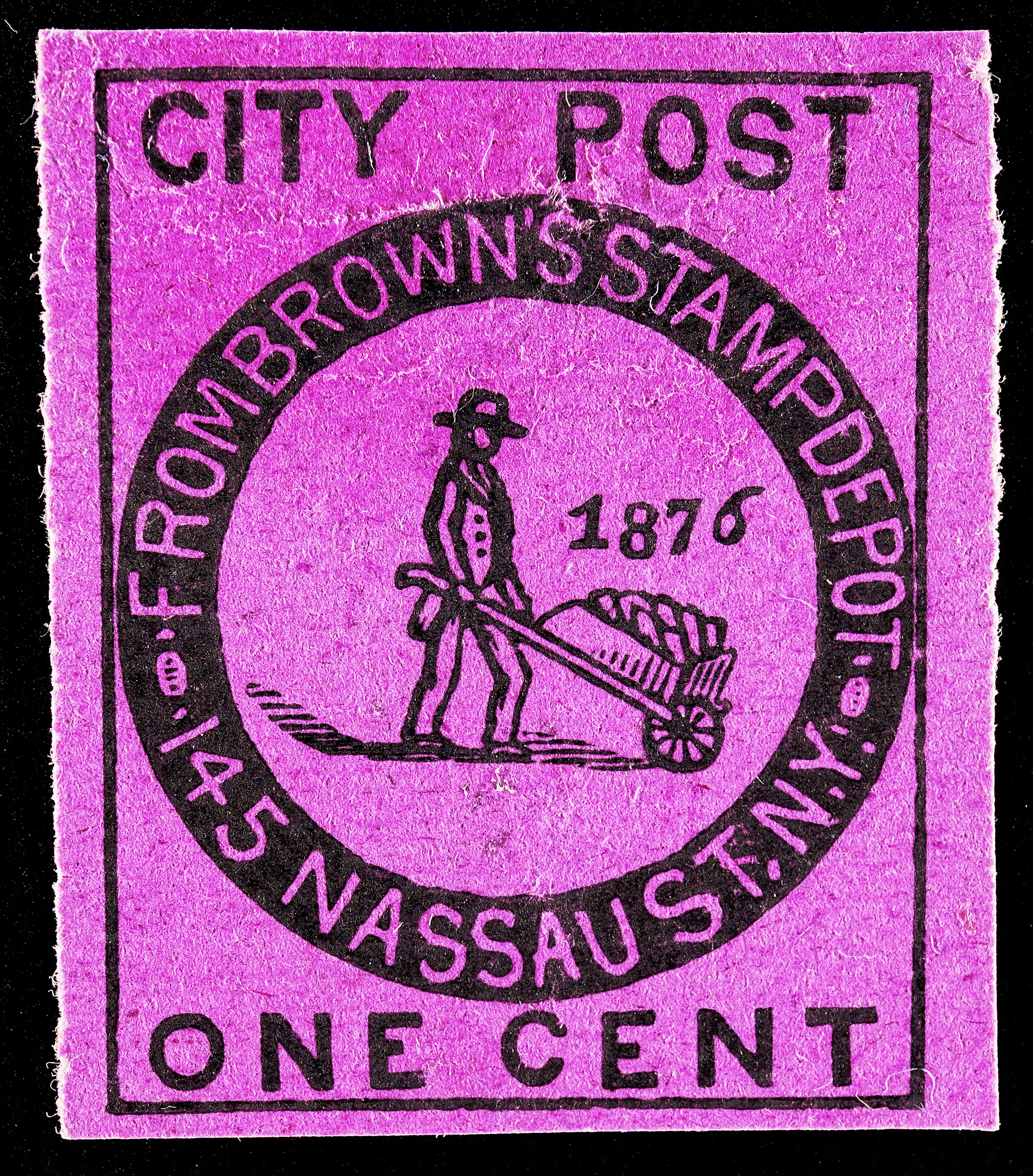 Lot 3094 - locals Brown's City Post -  Americana Stamps Winter 2026 Sale -Day 2