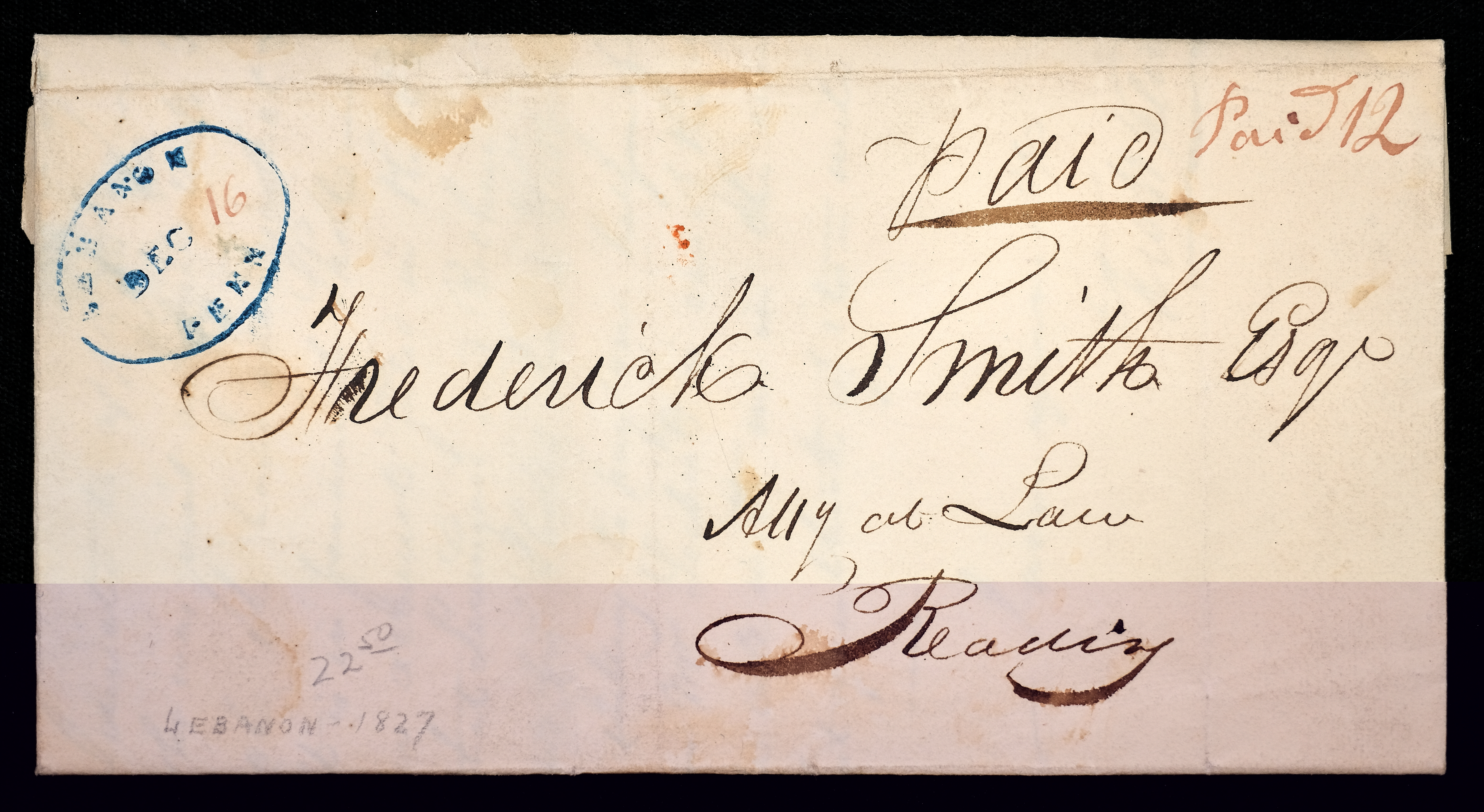 Lot 5012 - US Stampless US 19th Century -  Americana Stamps Winter 2026 Sale -Day 3