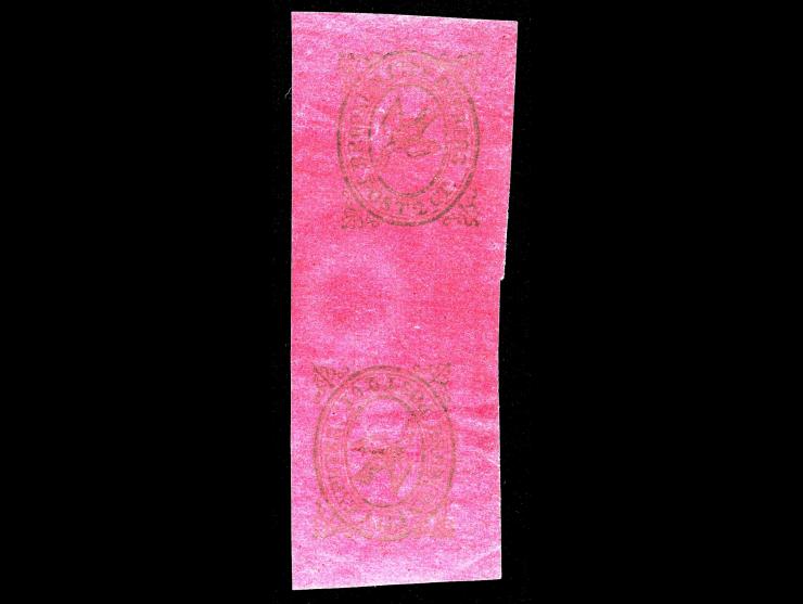 Brooklyn City Express Post, 28L3, 2c Black on Crimson, Unused