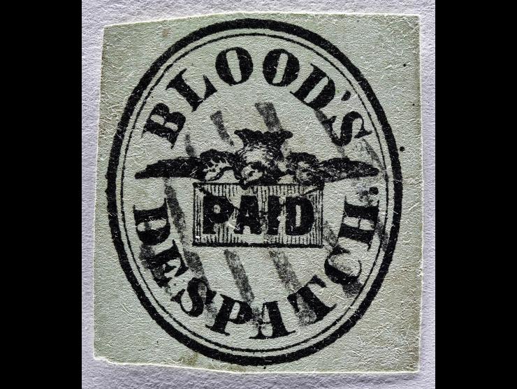 D.O. Blood & Co., 15L11, 2c Black on Pale Green, Used