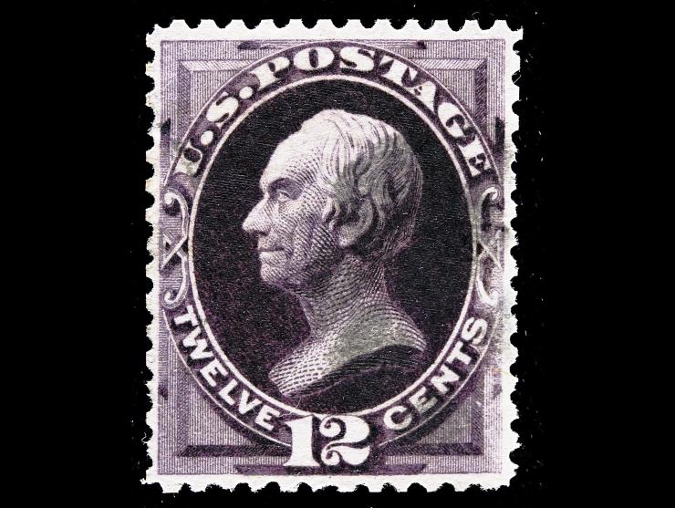 #162 1873 12c Blackish Violet, Unused, No Gum