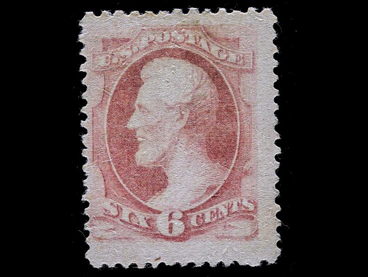 #186 1879 6c Pink, Used with Cleaned Cancel
