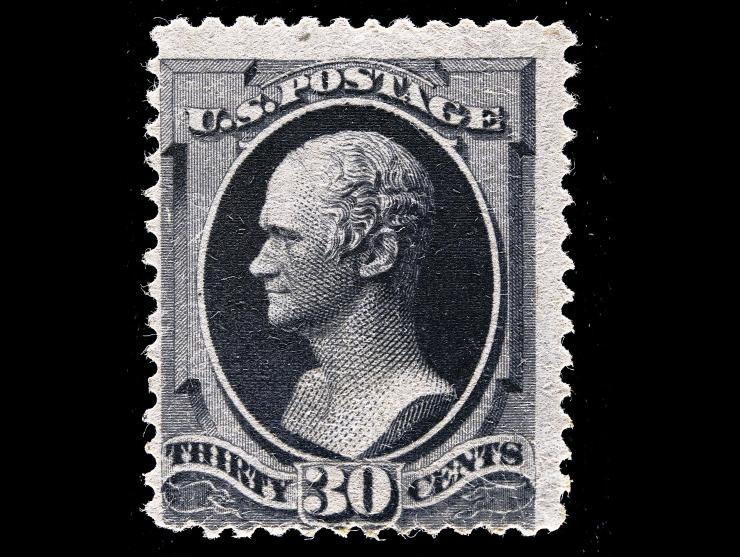 #190 1879 30c Black, Used with Cancel Mostly Removed