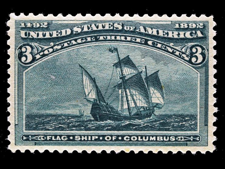 #232 1893 3c Green, Unused