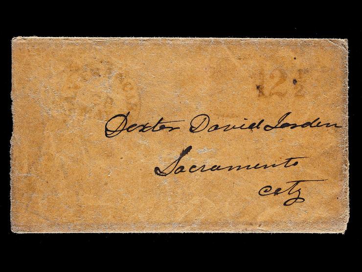 San Francisco, Cal., 12 1/2 c Rate, Red San Francisco Postmark to Sacramento City