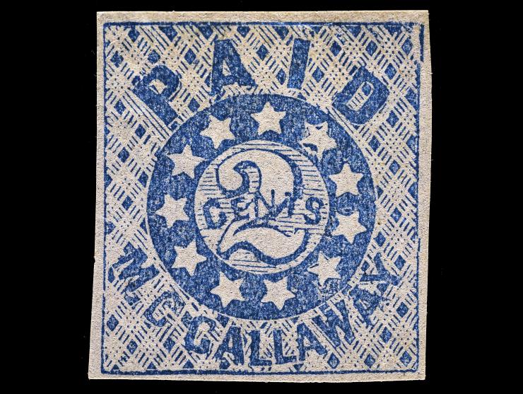 Confederate States, Memphis Tenn., 2c Blue, 56X1, Unused
