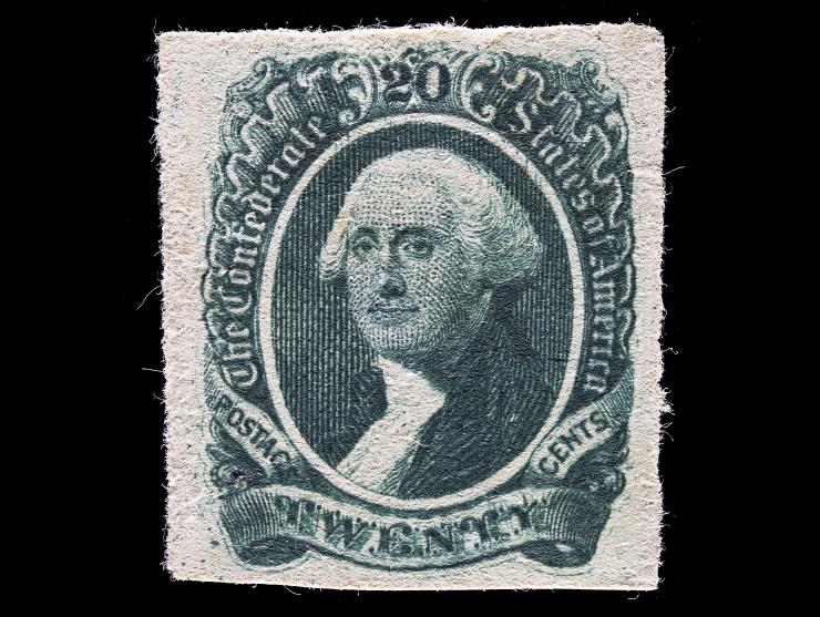Confederate States, CSA #13b, 20c Dark Green, Unused