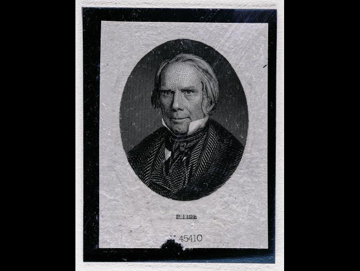 Henry Clay, Small Die Vignette Essay, Similar to Blood's 15L18 Design, American Bank Note Co. Numbered Essay Y45410