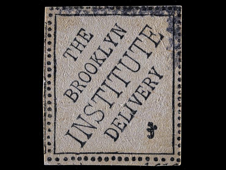 The Brooklyn Institute Delivery, Library Delivery Stamp, Used