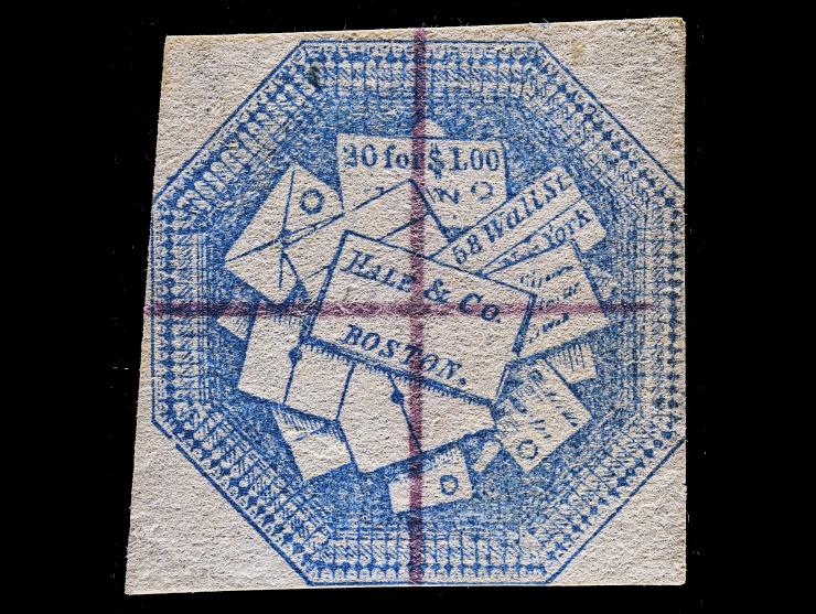 Hale & Co., 75L5, 6c Blue, Used, Purple Pre-Cancel