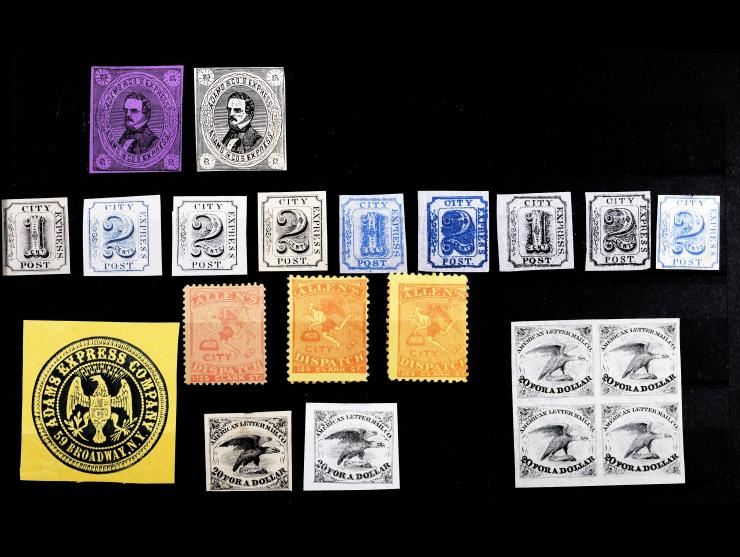Locals, Carriers & Forgeries, 700 Stamps, Extensive and Attractive Collection