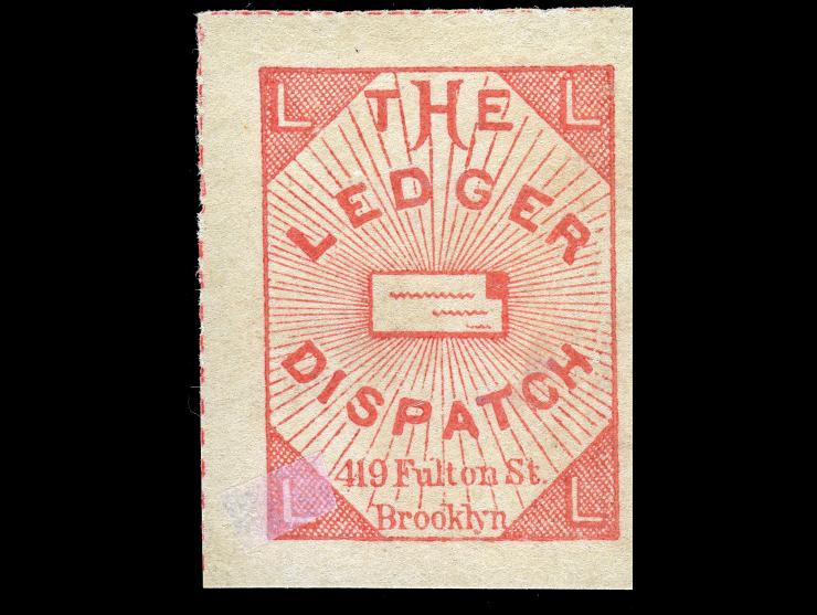 Ledger Dispatch, 1882, Rose, 95L1, Unused