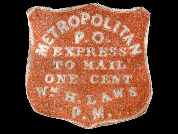 Metropolitan Post Office, 1852, 1c Red, 108L3, Unused