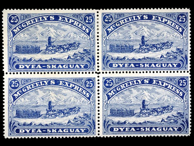 McGreely's Express, 1898, 25c Blue, 155L1, Unused