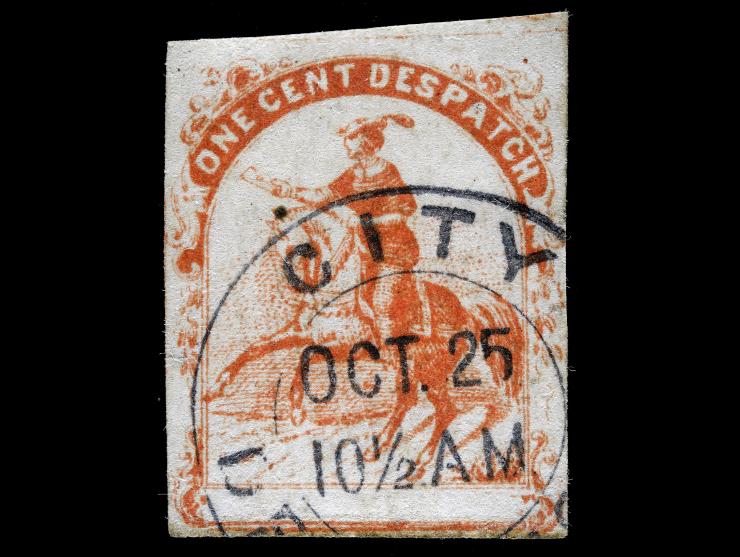 One Cent Despatch (Wiley), 1856, 1c Red 112L2 Used