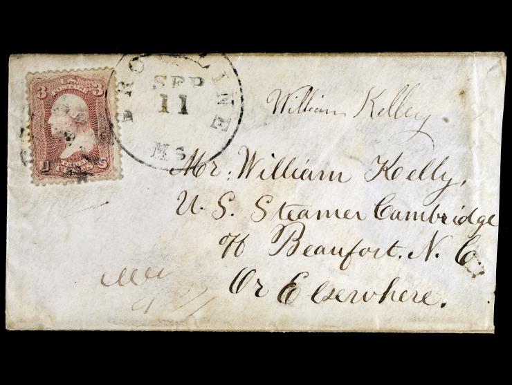Cover to USS Cambridge, of the North Atlantic Blockading Squadron