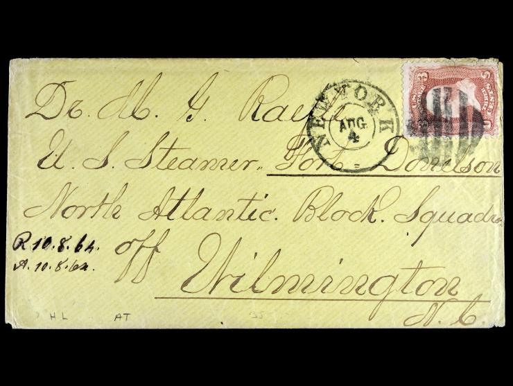 Cover Written to the USS Fort Donelson of the North Atlantic Blockading Squadron