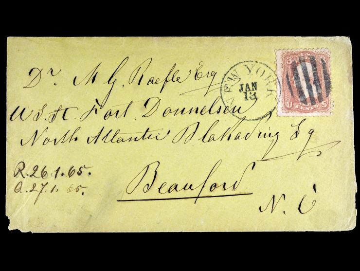 Cover Written to the USS Fort Donelson of the North Atlantic Blockading Squadron