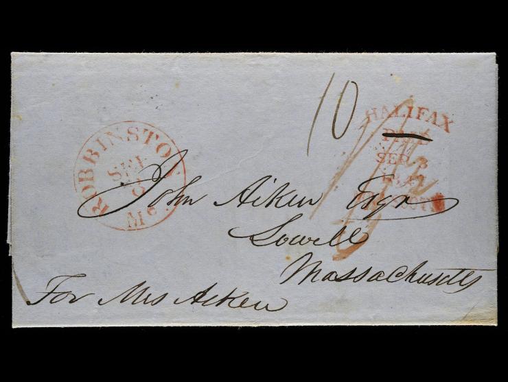 1847 Boston to Nova Scotia, via Halifax