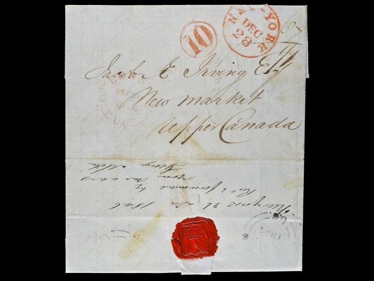 1846 St. James, Jamaica to Upper Canada, Via New York