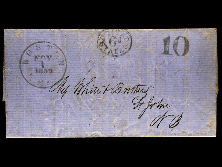 1858 Boston to St. John New Brunswick
