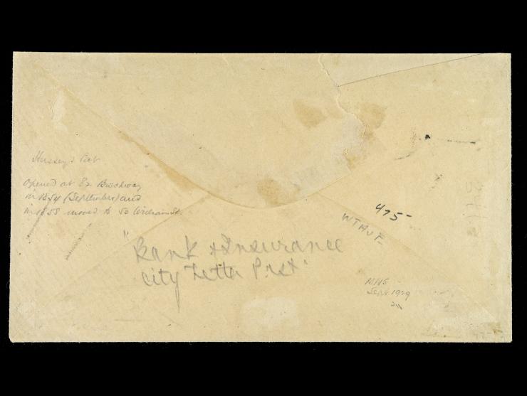 Hussey's Post, 87LUP1, Handstamped Wrapper, "FREE" Straightline on Local Cover