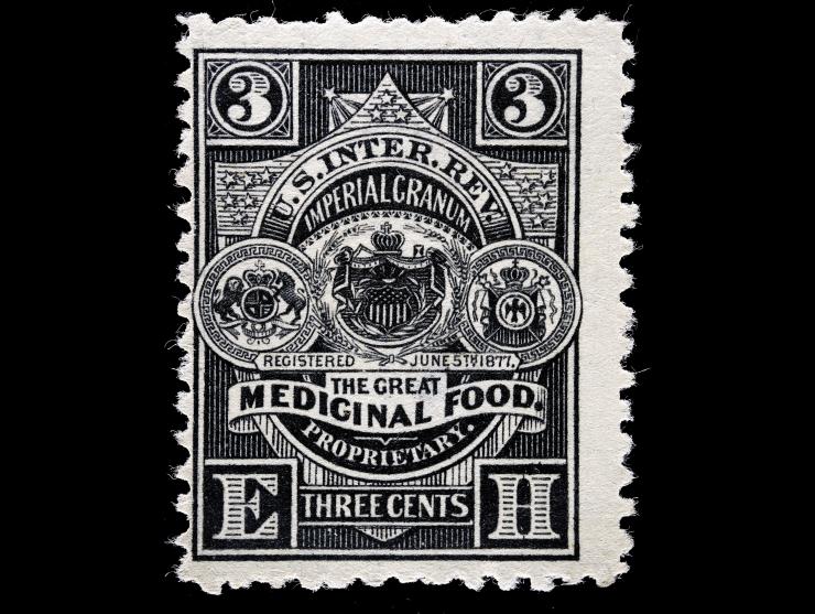 Edward Heaton, 3c Black, Wmk 191R, RS104d