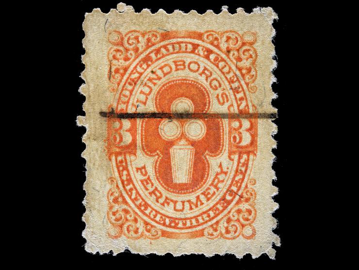 Young Ladd & Coffin, 3c Vermillion, Perf., Silk Paper, RT31b