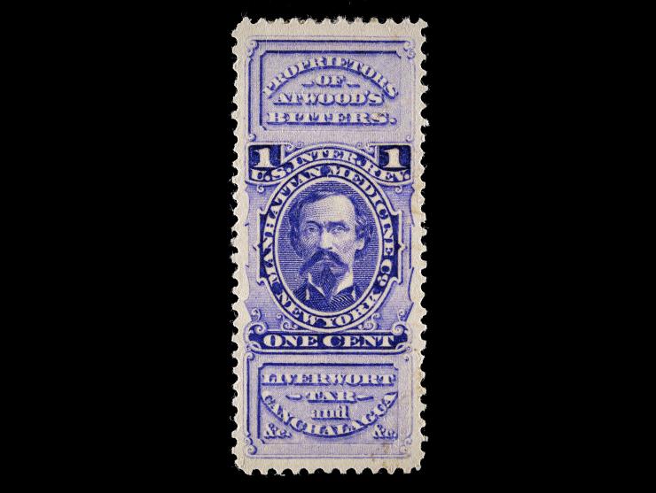 Manhattan Medicine Co., 1c Violet, Wmk 191R, RS171d