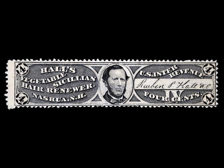 Reuben P. Hall & Co., 4c Black, Wmk 191R, RS94d