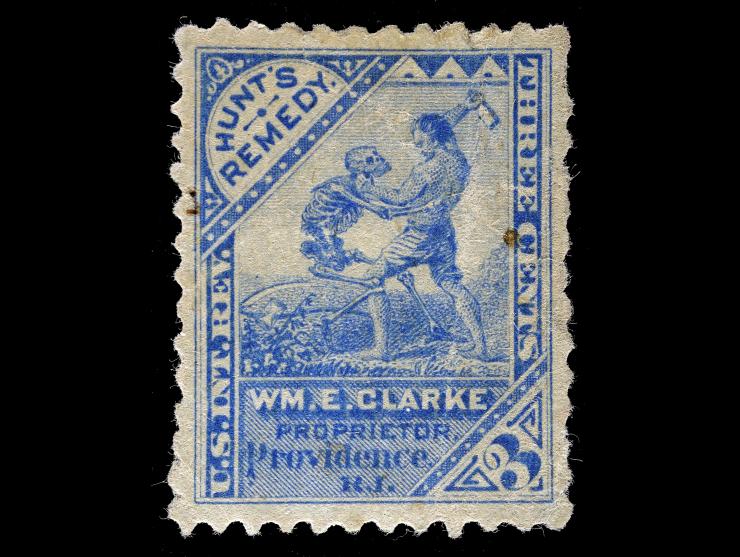 Wm. E. Clarke, 6c Blue, Wmk 191R, RS56d