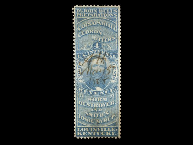 Dr. John Bull, 4c Blue, Old Paper, RS43a