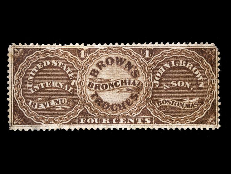 John I. Brown & Son, 4c Brown, Old Paper, RS41a