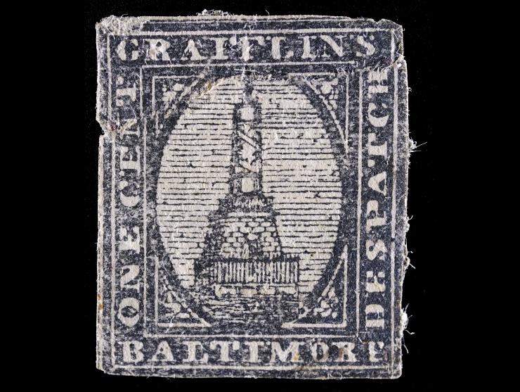 Grafflin's Baltimore Despatch, 73L1, 1c Black, Unused