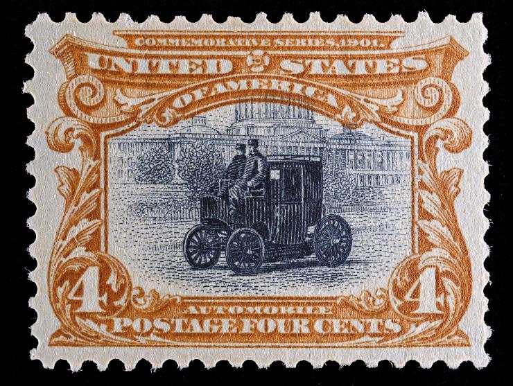 #296 1901 4c Pan-American, Unused