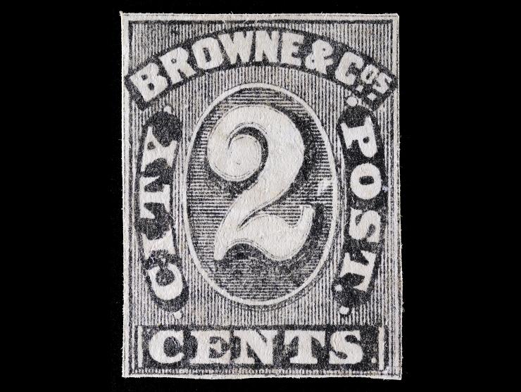 Browne & Co.'s City Post Office, 29L2, 2c Black, Unused