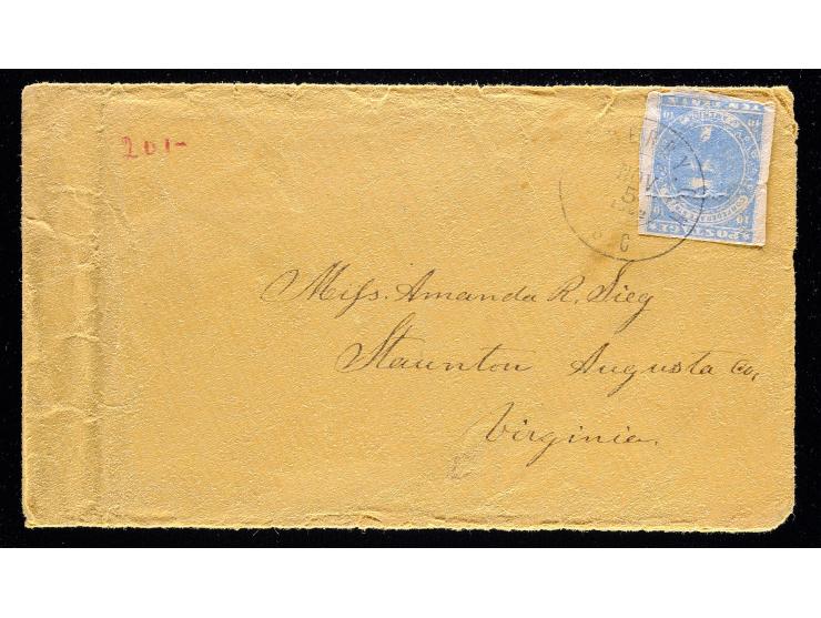 Confederate States of America, CSA #2e on Civil War Cover to Virginia