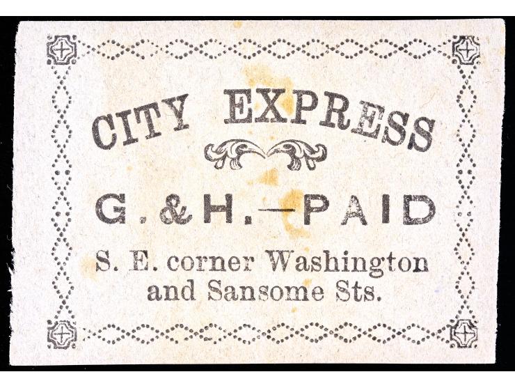 Gahagan & Howe City Express, 70L3, 5c Black, Unused