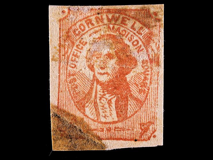 Cornwell's Madison Square Post Office, 52L2, 1c Red, Unused