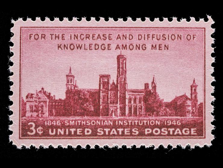 #943 1946 3c Violet Brown, Unused