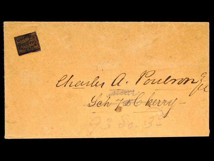 D.O. Blood & Co., 15L13, 1c Bronze on Black, Used on Locally Addressed Cover