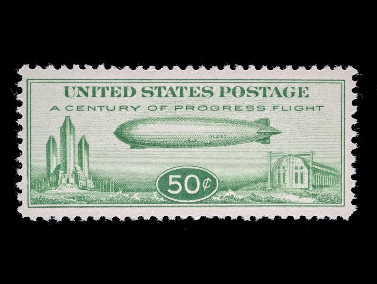 #C18 1933 60c Green, Graf Zeppelin, Unused, NH