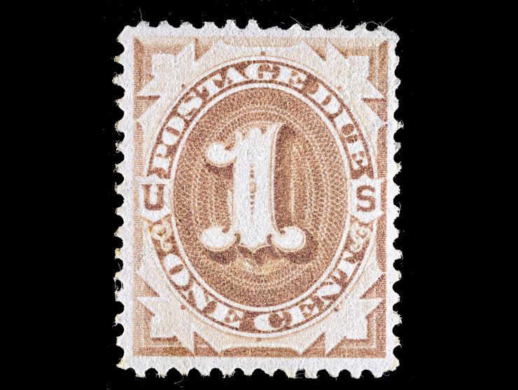 J1, 1c Brown, 1879 Postage Due Issue, Unused