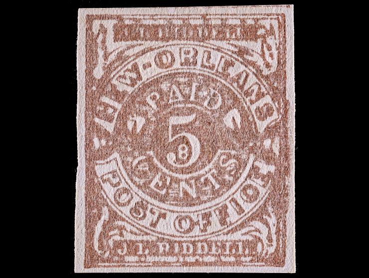 CSA 62 x 3, 5c Brown on White, Unused, NG