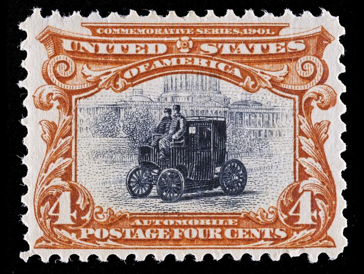 #296 1901 4c Pan-American, Unused, OG